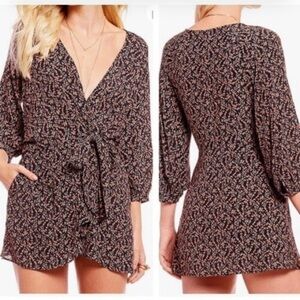 Free people Viscose BOHO Floral Clara Tunic/Mini Dress In Gem Size Medium
